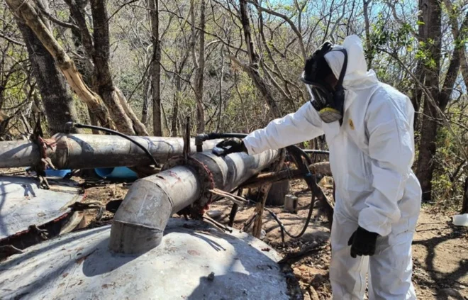 Marina neutraliza narcolaboratorio de Los Chapitos en Sinaloa