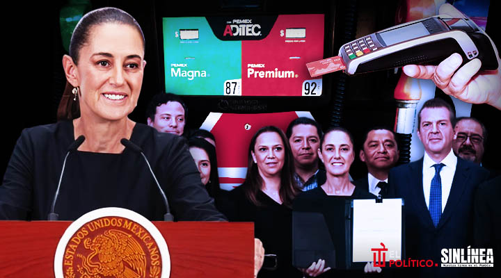 Sheinbaum reduce comisiones al pagar gasolina con tarjeta