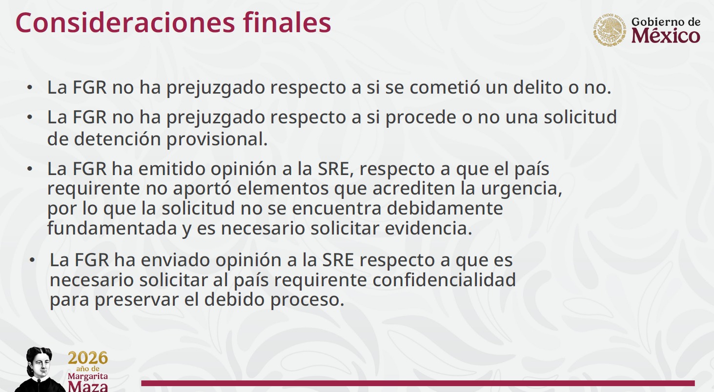 Principios legales que rigen el caso Rubén Rocha