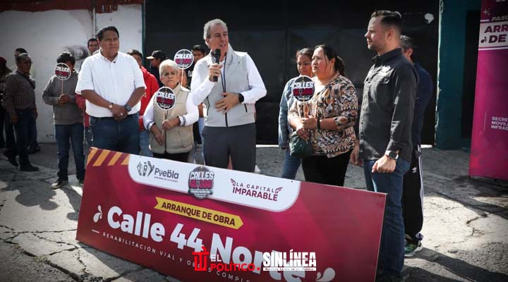 Ayuntamiento de Puebla encabeza trabajos de rehabilitación vial en San Luis Gonzaga