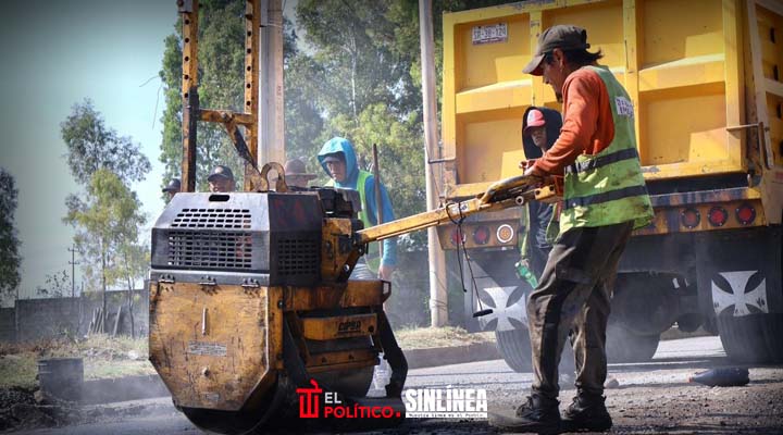Ayuntamiento de Puebla supervisa trabajos de bacheo