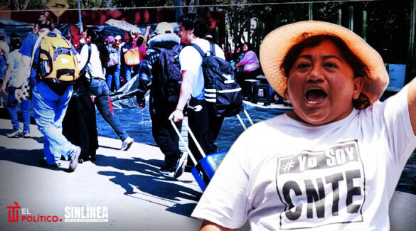 Sección 22 de la CNTE escala protestas y bloquea aeropuerto de Oaxaca