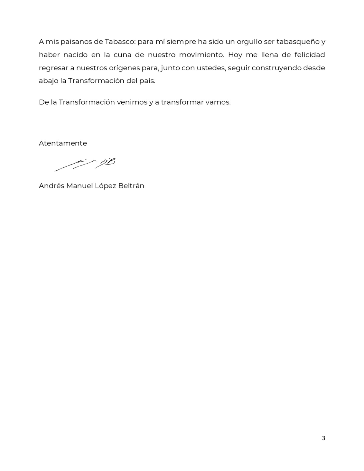 Andrés Manuel López destaca sus logros en Morena