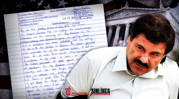 El Chapo envía nueva carta a Corte de NY: "el gobierno fue responsable de todo"