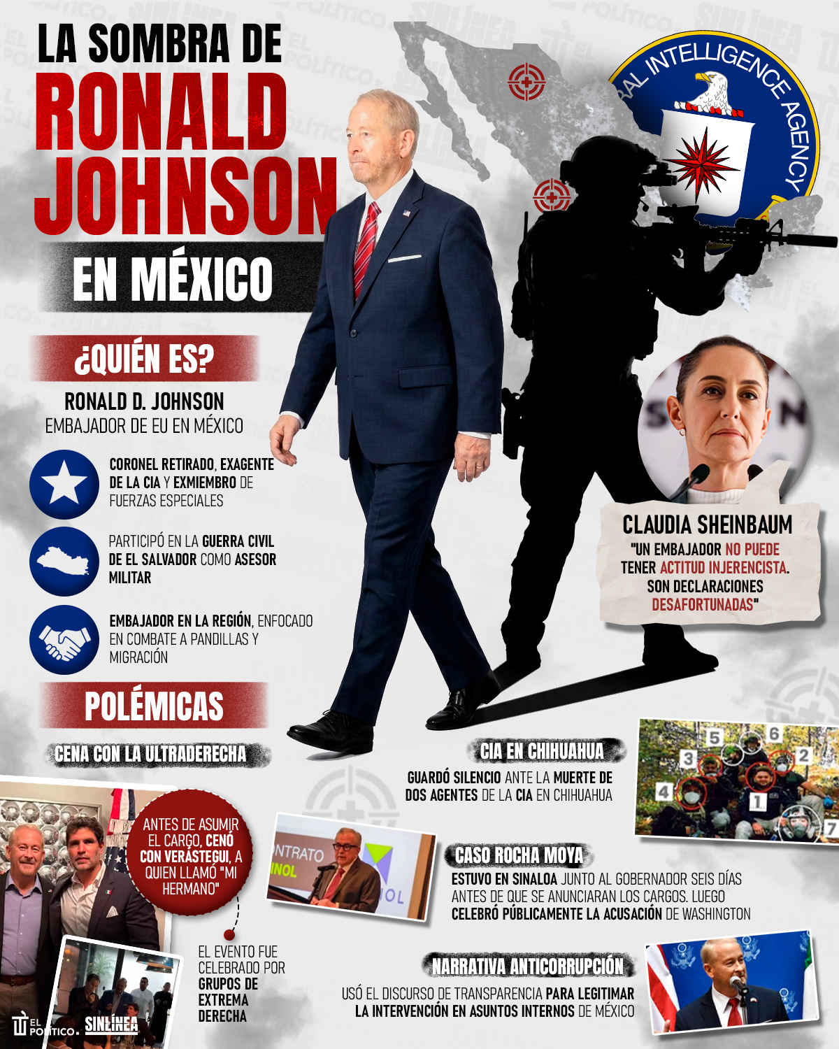 Infografía la sombra de Ronald Johnson en México 
