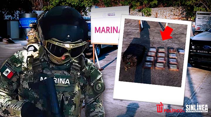 Marina asegura 13 paquetes y un bulto de cocaína en Oaxaca