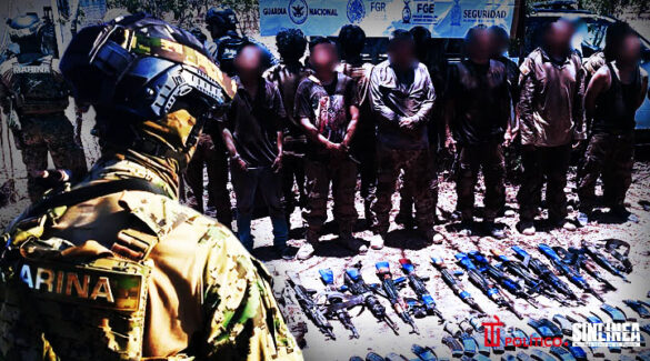 Marina detiene a 13 integrantes de Los Chapitos en Sinaloa