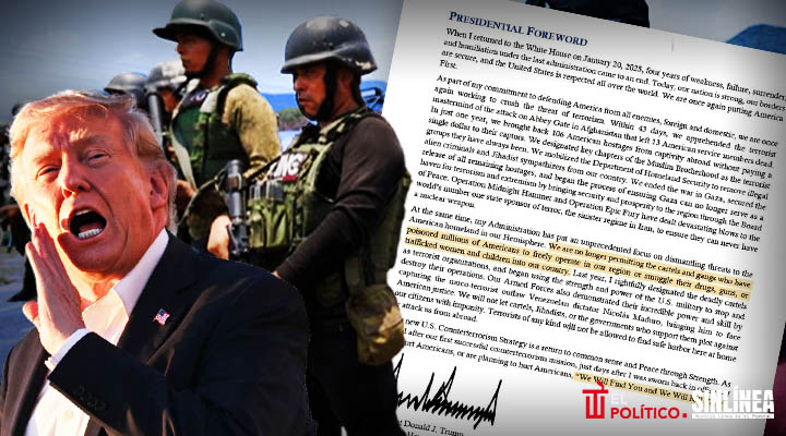 Trump firma estrategia antiterrorista que prioriza eliminación de carteles
