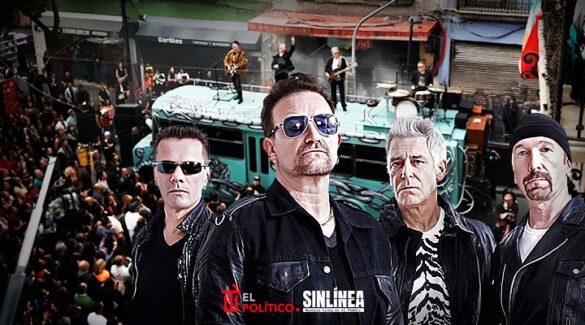 U2 graba video musical en centro histórico de la CDMX