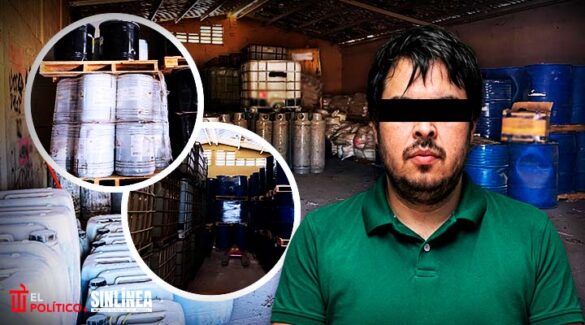 aseguran 24 mil litros de metanfetamina en Los Mochis