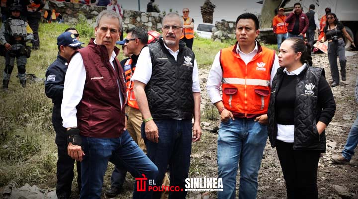 Ayuntamiento de Puebla inspecciona labores en el vaso regulador Puente Negro