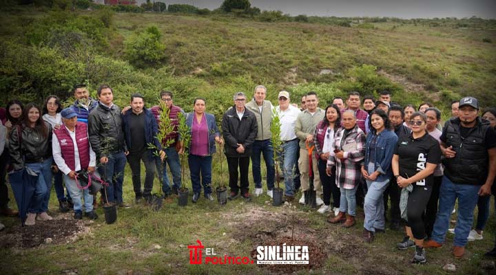 Ayuntamiento de Puebla encabeza jornada de reforestación en Ecocampus BUAP