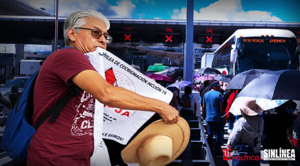 CNTE desafía al gobierno: continúa protestas tomando casetas y dando paso libre
