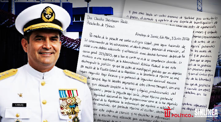 Farías Laguna envía sexta carta a Sheinbaum; denuncia obstrucción de Marina y FGR