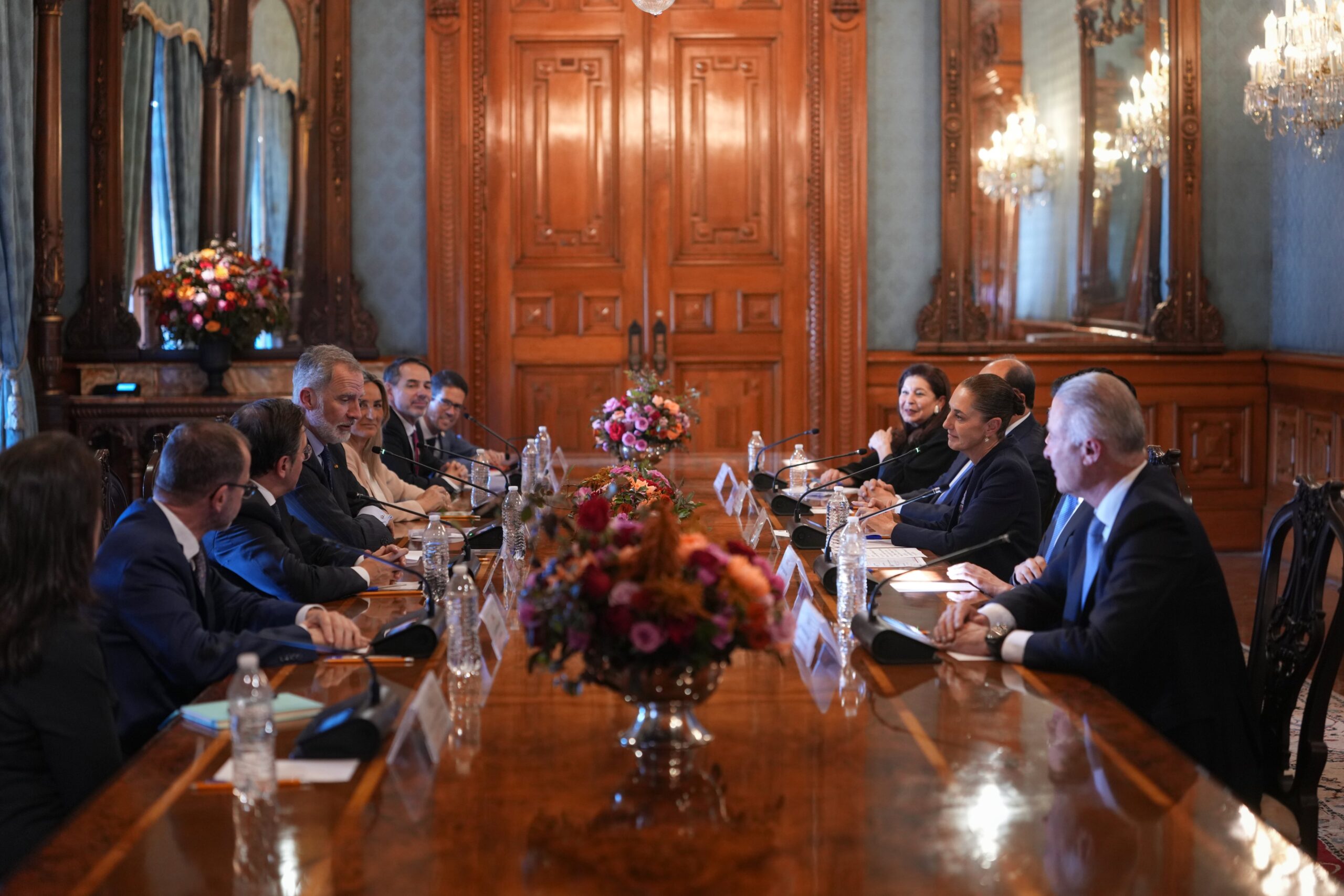 Felipe VI y Sheinbaum en Palacio Nacional 