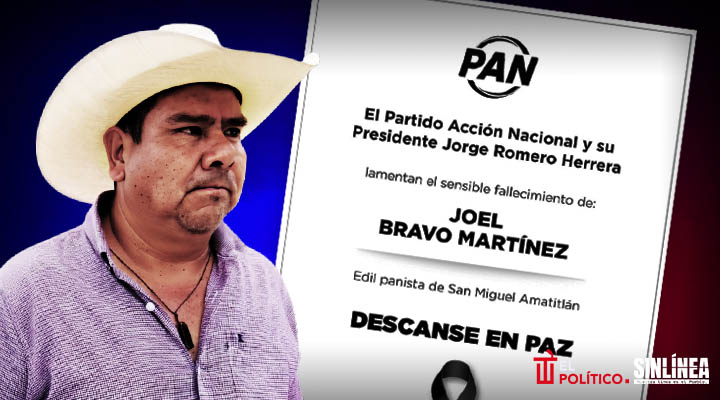 Matan a alcalde de San Miguel Amatitlán; PAN condena el hecho