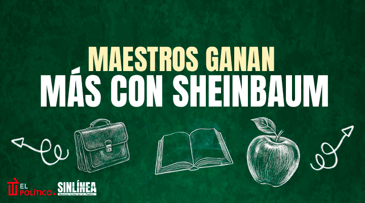 Maestros tienen mejor salario con Sheinbaum