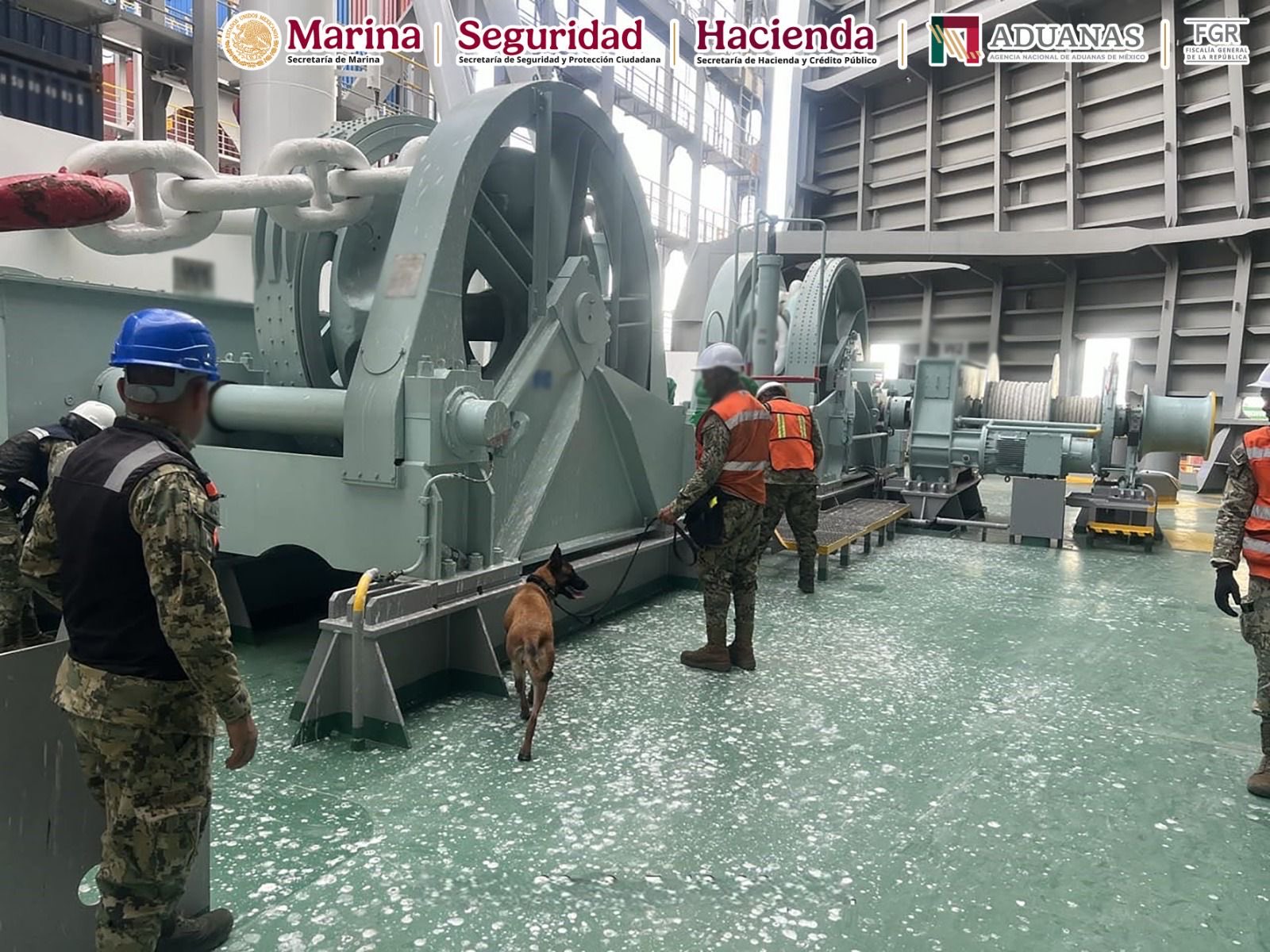 Semar asegura contenedor con 137 kilos de cocaína en aduana de Lázaro Cárdenas