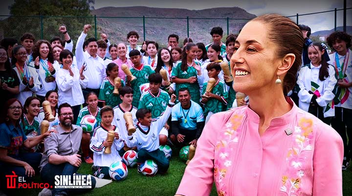 Sheinbaum regala boletos del Mundial a jóvenes en SLP
