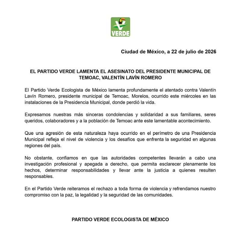 Buscan a responsables del asesinato de Valentín Lavín