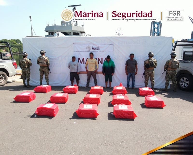 Semar asegura cocaína en Chiapas