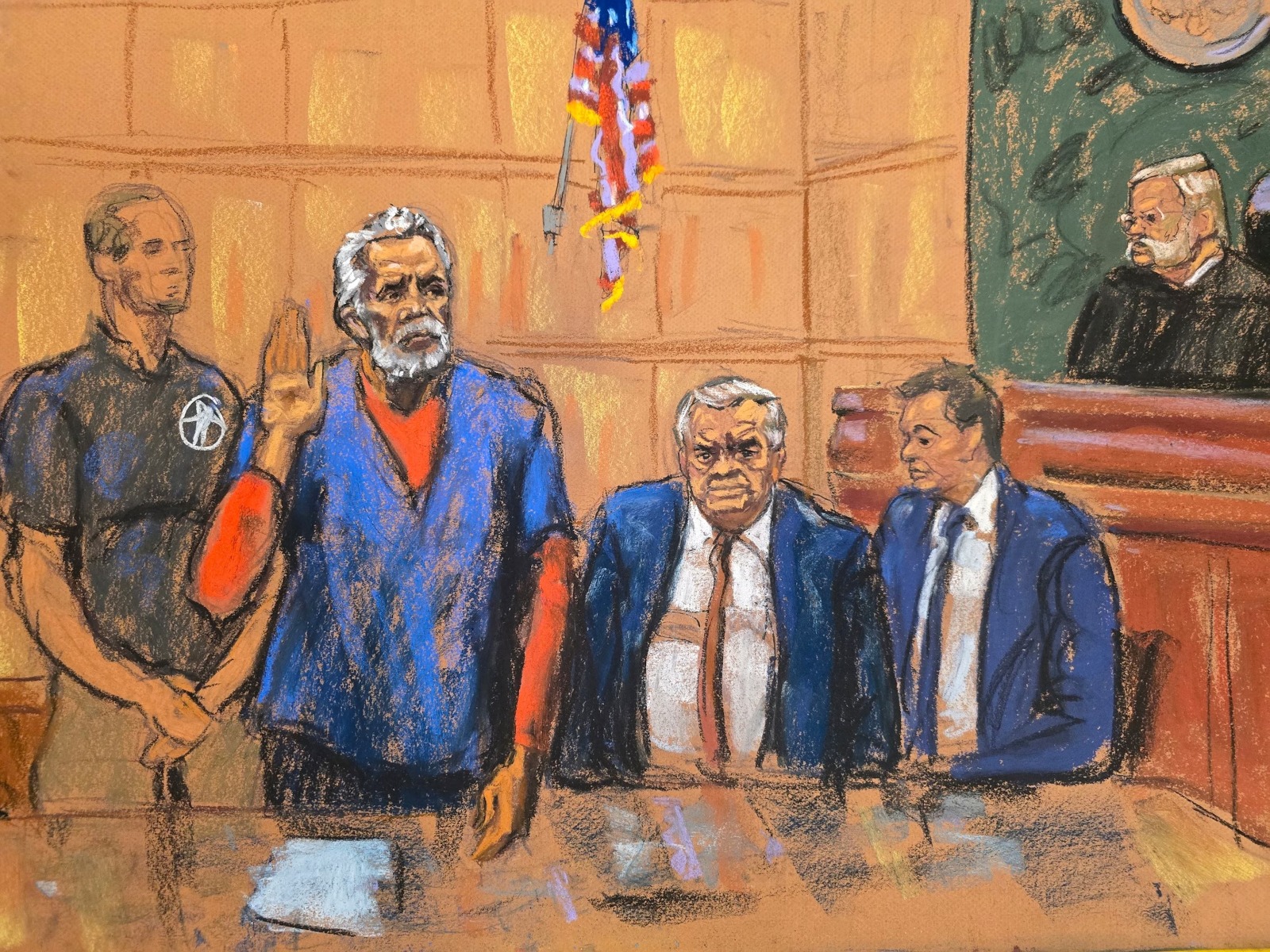 El Mayo court sketches