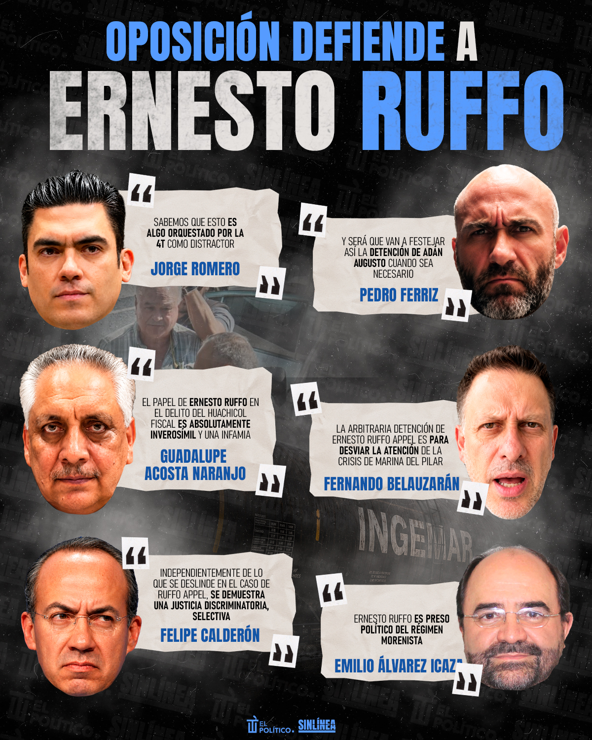 Infografía la detención de Ernesto Ruffo: así reaccionó oposición