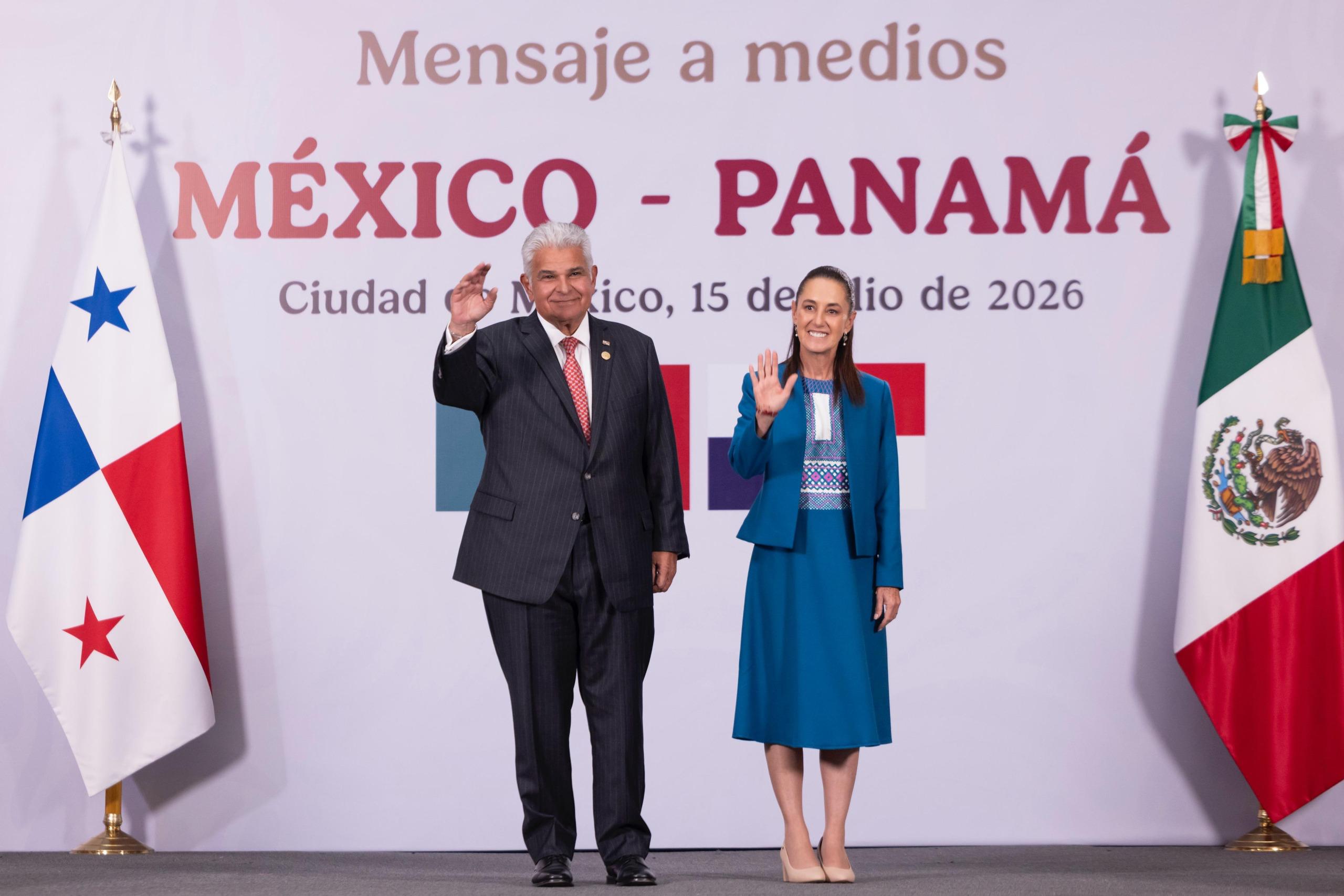 México y Panamá tienen encuentro bilateral en Palacio Nacional