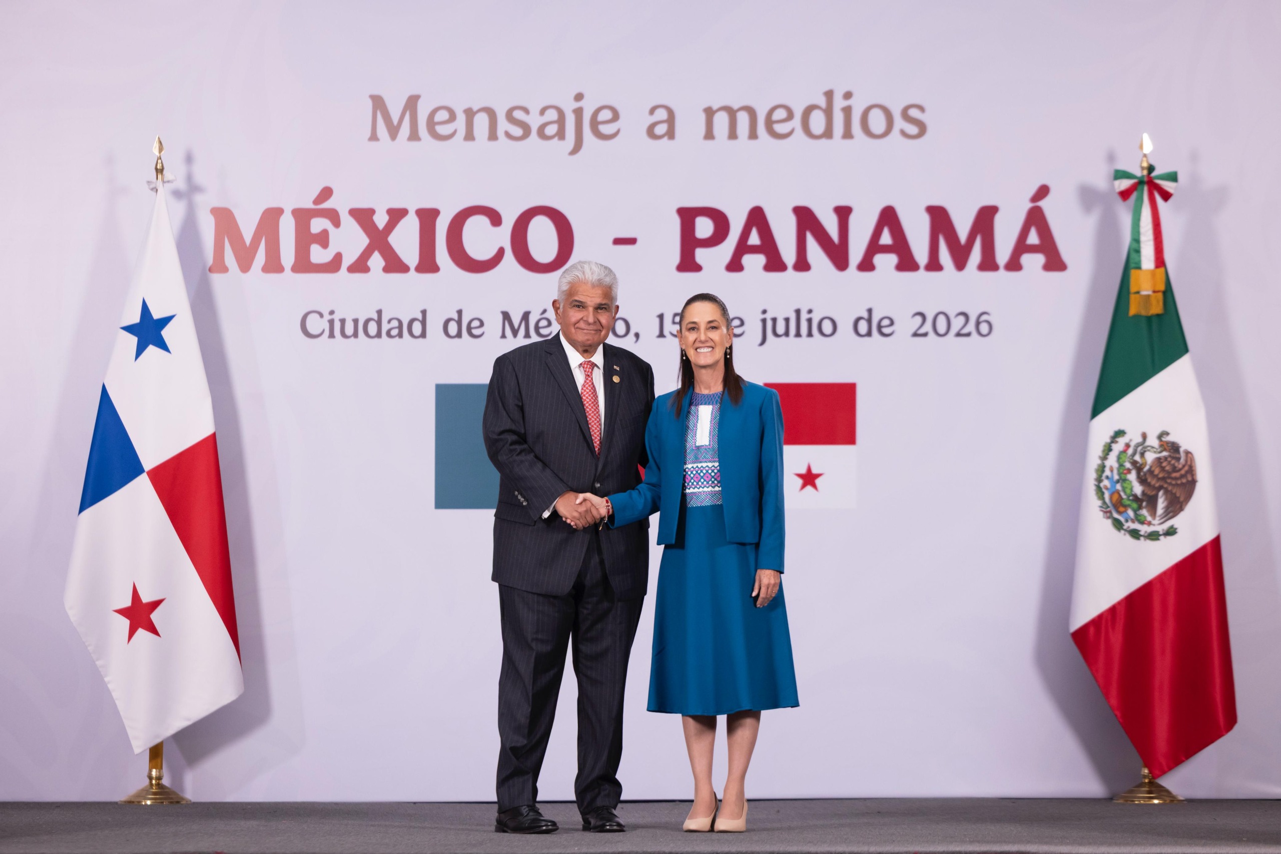 México y Panamá tienen encuentro bilateral en Palacio Nacional