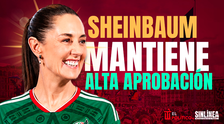 Aprobación de Sheinbaum alcanza 71.3 en junio