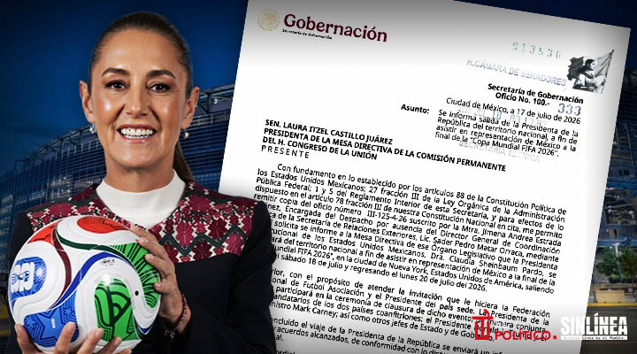 Sheinbaum notifica al Congreso viaje por final del Mundial