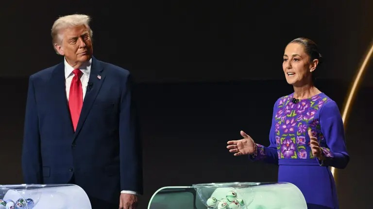 Sheinbaum y Trump en Mundial